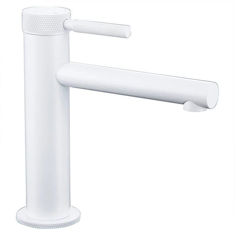 Robinet salle de bain couleur laiton Blanc