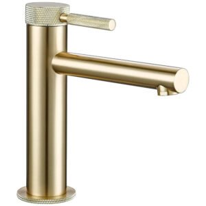 Robinet salle de bain couleur laiton Or