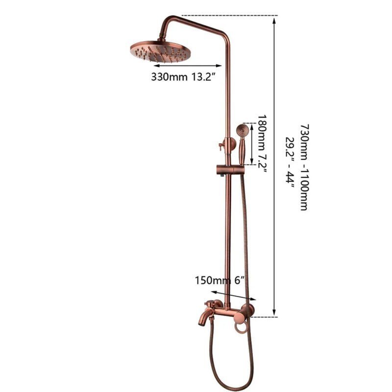 Robinet salle de bain cuivre