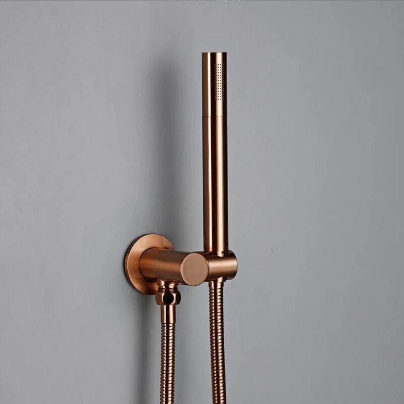 Robinet salle de bain cuivre rose