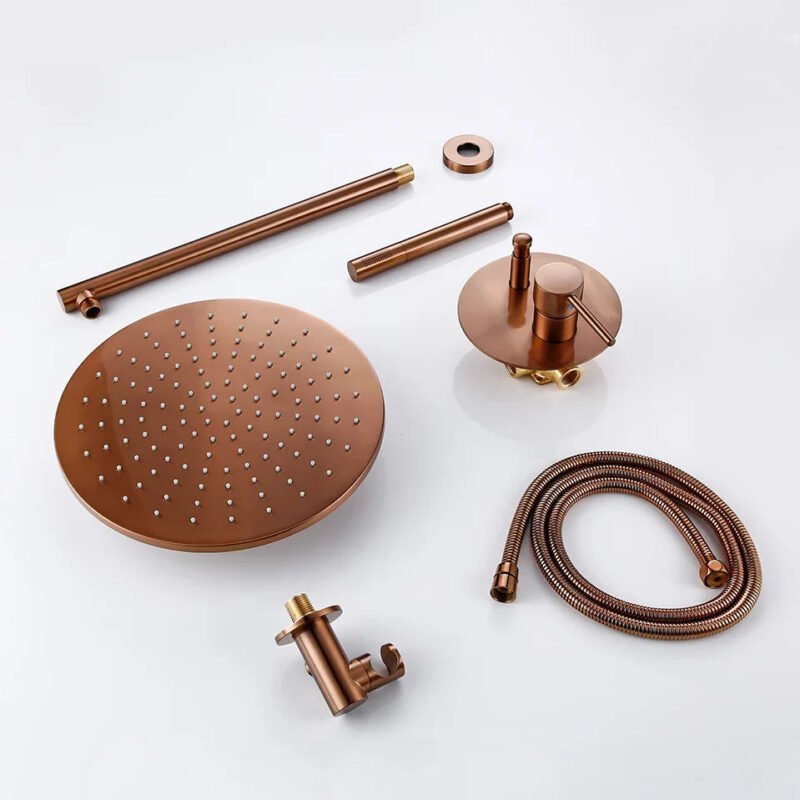 Robinet salle de bain cuivre rose