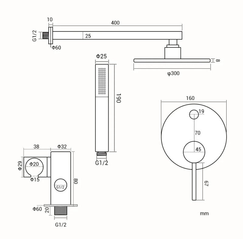 Robinet salle de bain cuivre rose