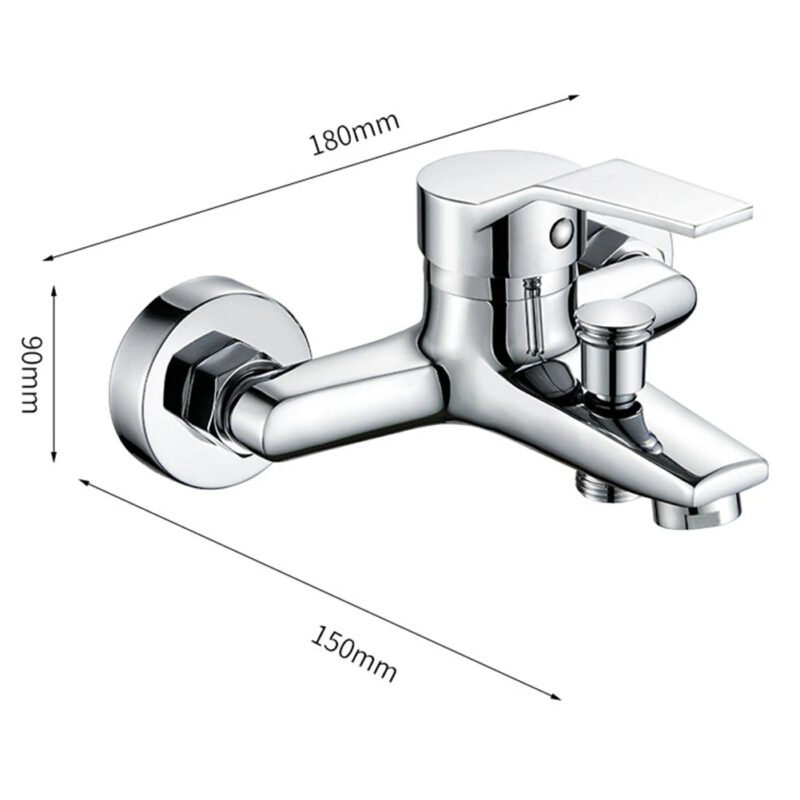 Robinet salle de bain dans le mur