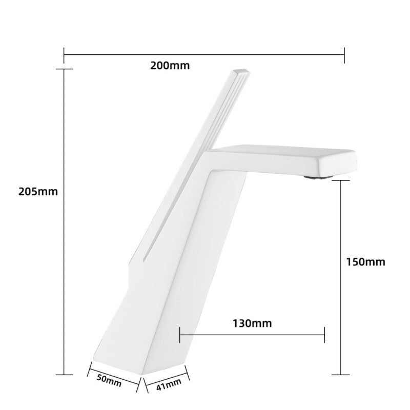 Robinet salle de bain inox