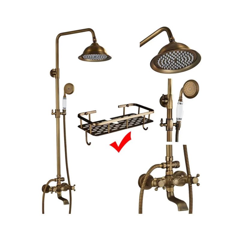 Robinet salle de bain laiton antique