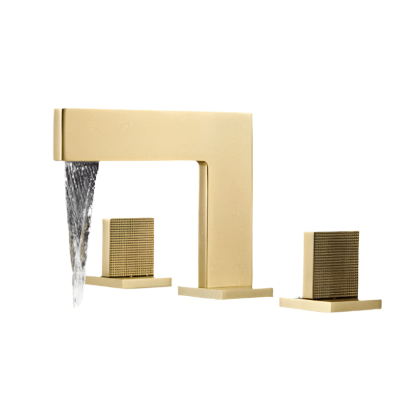 Robinet salle de bain laiton brossé