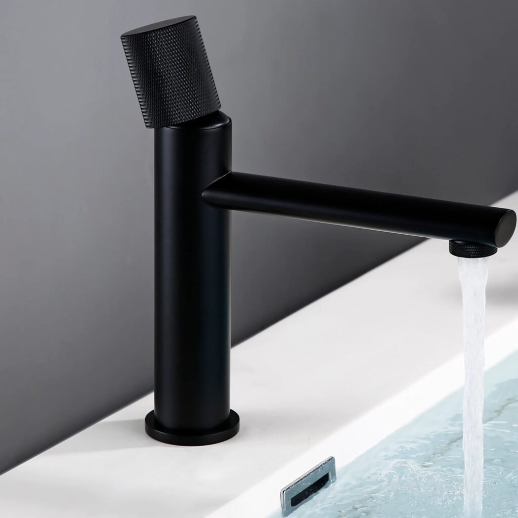Robinet salle de bain noir pour vasque