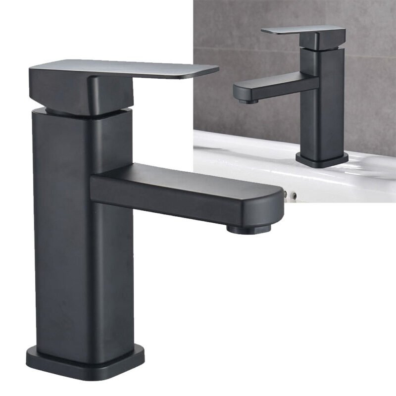 Robinet salle de bain noire