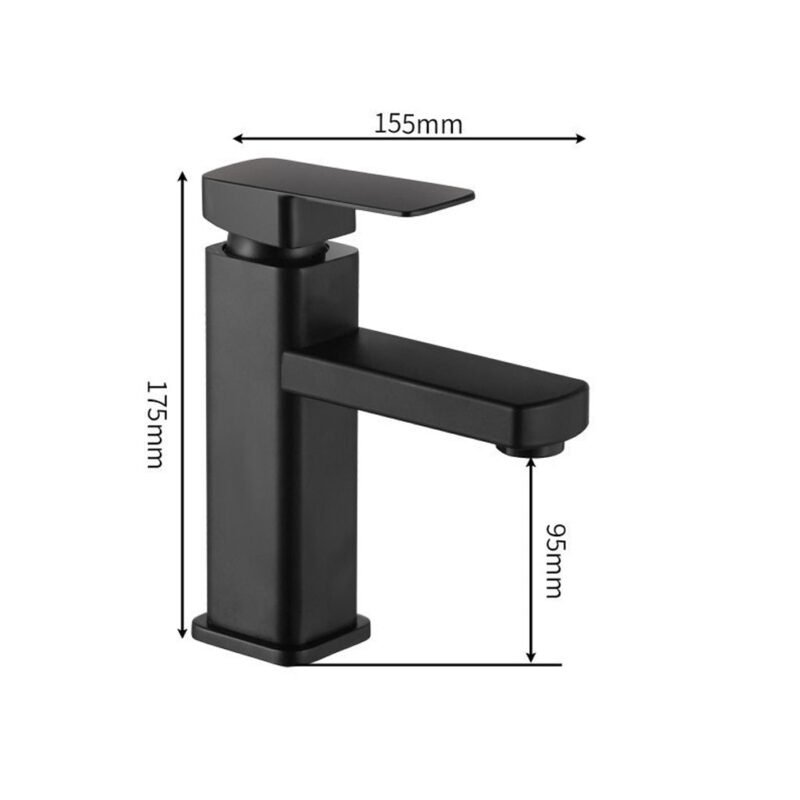 Robinet salle de bain noire