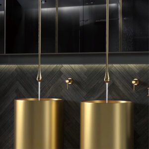 Robinet salle de bain suspendu