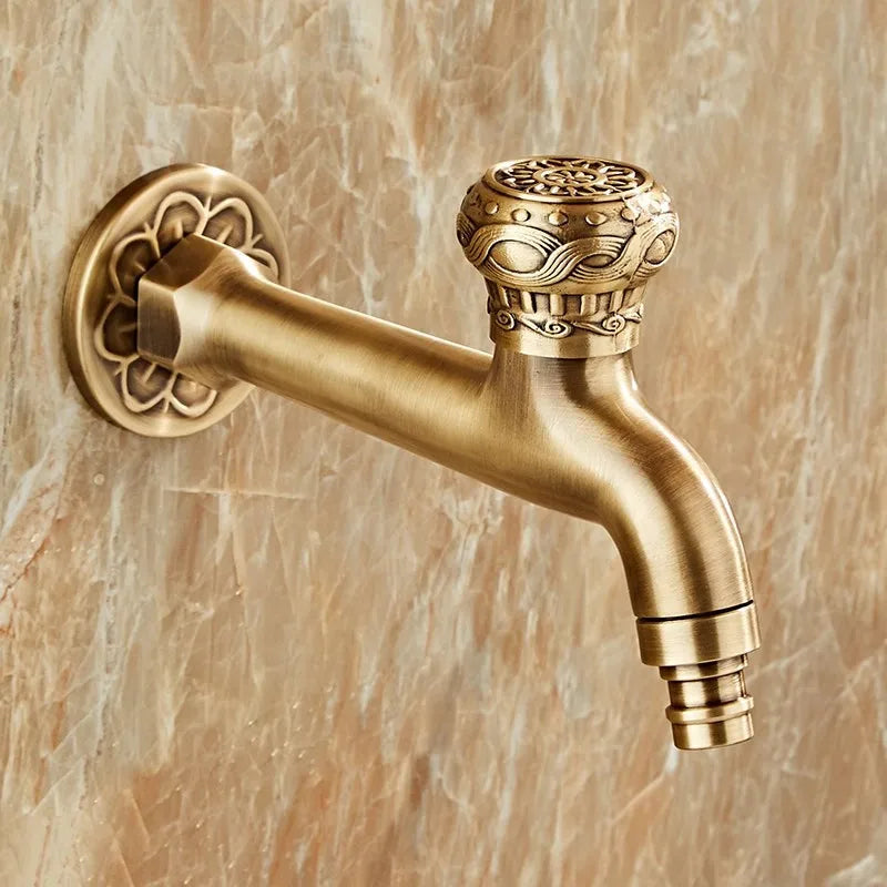 Robinet vintage extérieur style ancien L
