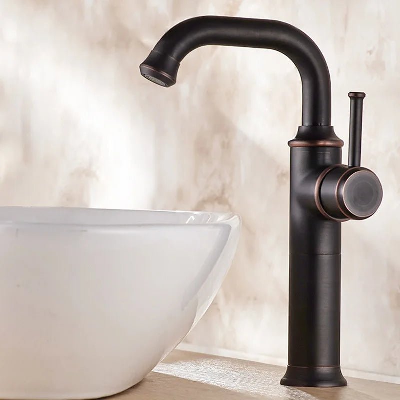 Robinet vintage inox Noir