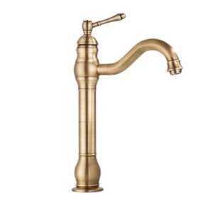 Robinet vintage inox salle de bain